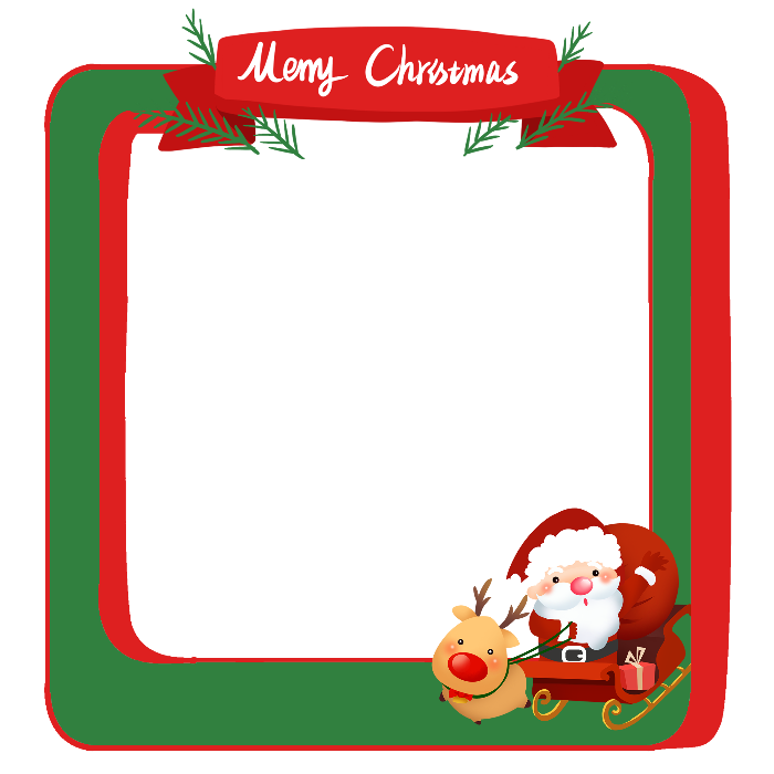 Christmas PNG Free Download Santa Claus car and deer antlers
