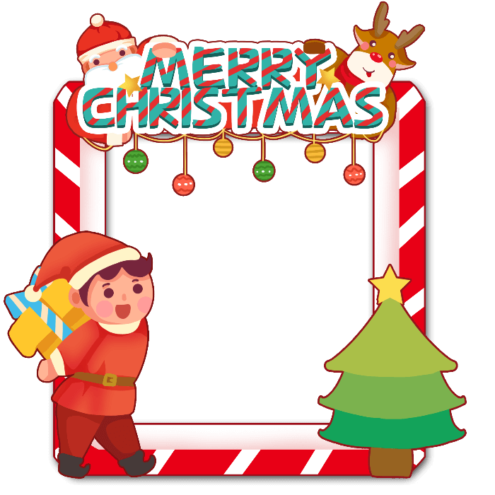 Free Christmas PNG transparent Frame